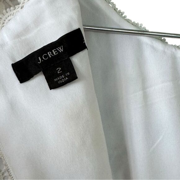 J.Crew Short-sleeve dress in floral crochet 2 - Picture 3 of 5